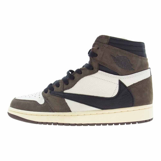 NIKE ナイキ CD4487-100 AIR JORDAN 1 AJ1 RETRO HIGH TRAVIS SCOTT トラヴィススコット エアジョーダン レトロ ハイ スニーカー ブラウン系 26.5cm【美品】【中古】