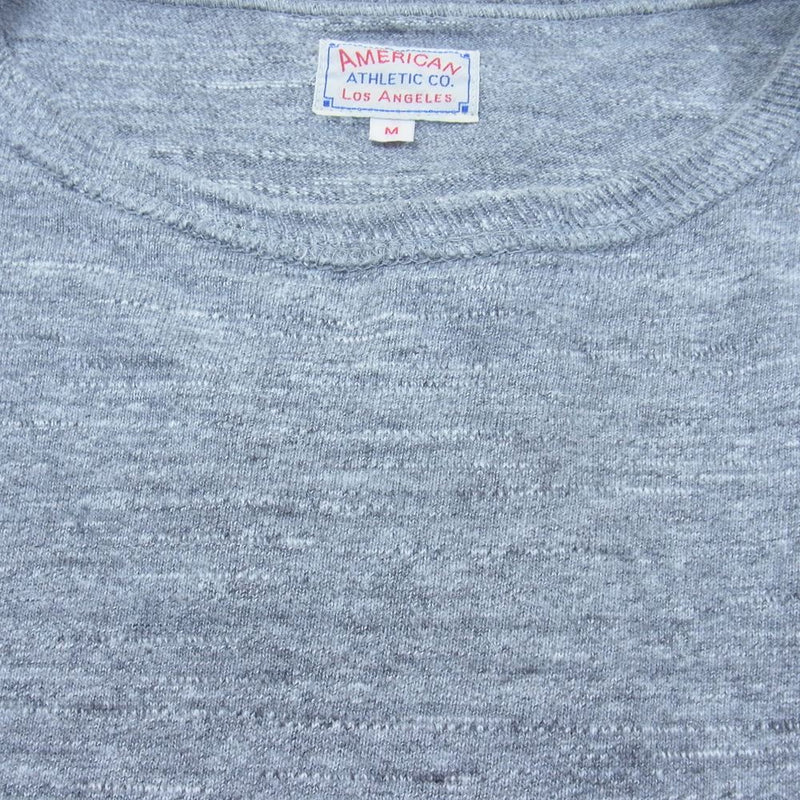 The REAL McCOY'S ザリアルマッコイズ BALL PARK AMERICAN ATHLETIC TEE アメリカンアスレチック カットソー チャコール系 M【中古】