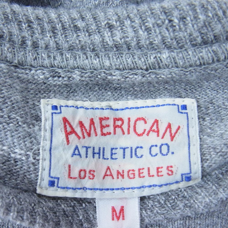 The REAL McCOY'S ザリアルマッコイズ BALL PARK AMERICAN ATHLETIC TEE アメリカンアスレチック カットソー チャコール系 M【中古】