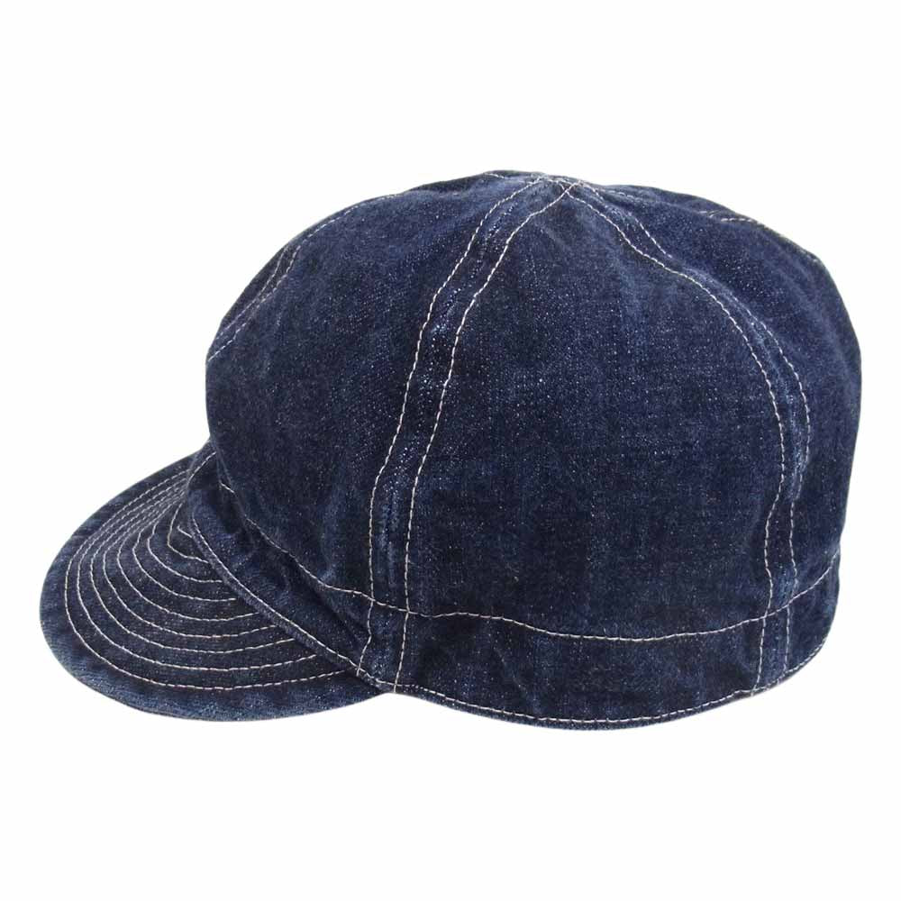 BLACK SIGN ブラックサイン Mechanics Cap メカニック キャップ デニム ワーク キャップ インディゴブルー系 L【中古】