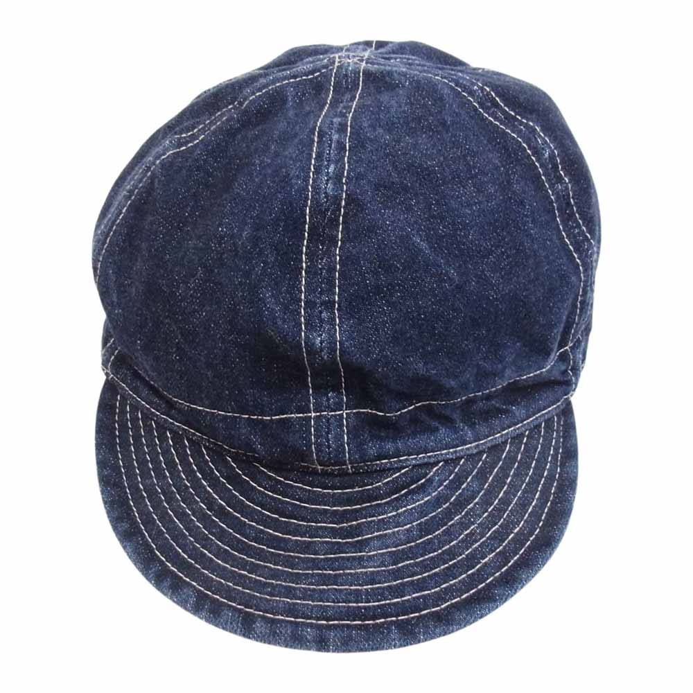BLACK SIGN ブラックサイン Mechanics Cap メカニック キャップ デニム ワーク キャップ インディゴブルー系 L【中古】