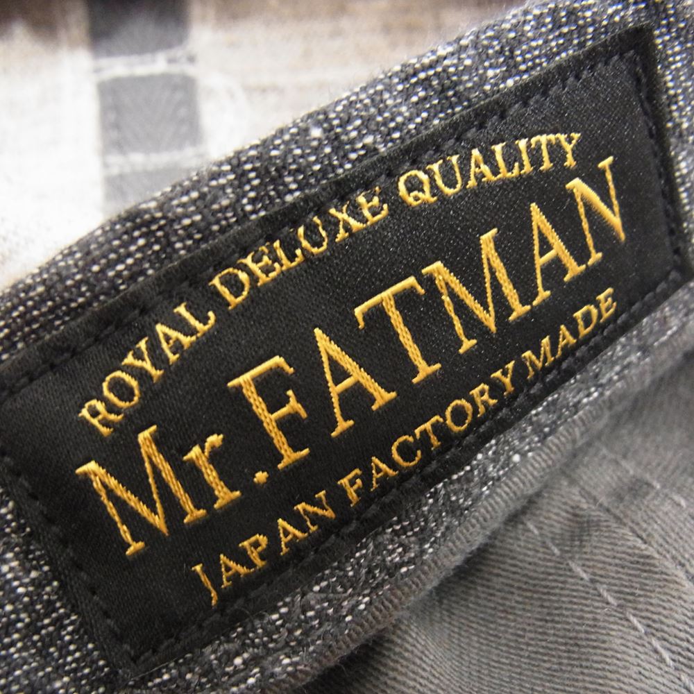 ミスターファットマン ネームアルファベット ワッペン ベースボール キャップ  グレー系【中古】