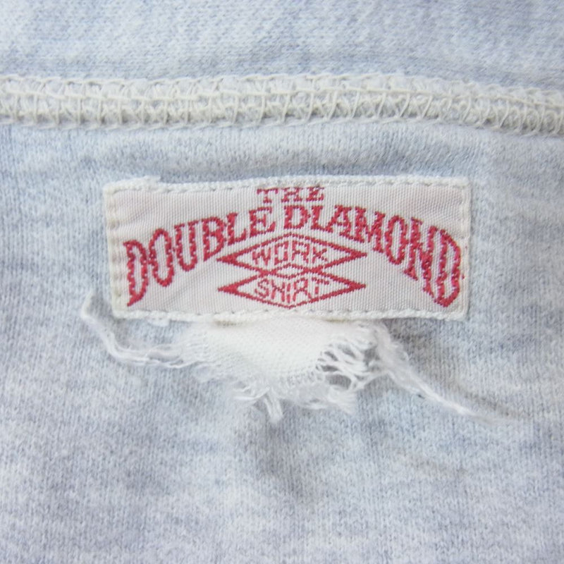 The REAL McCOY'S ザリアルマッコイズ DOUBLE DIAMOND ダブルダイヤモンド ヘンリーネック カットソー グレー系 表記無し【中古】