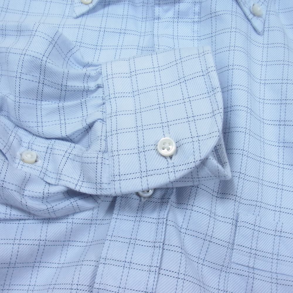 EVISU エヴィス ARISTOCRATICO ボタンダウン シャツ ライトブルー系 39【中古】