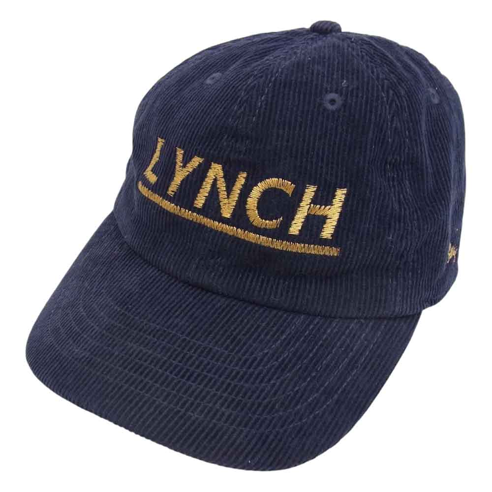 LYNCH SILVERSMITH リンチシルバースミス ロゴ刺繍 コーデユロイ キャップ ネイビー系 ONE　SIZE【中古】