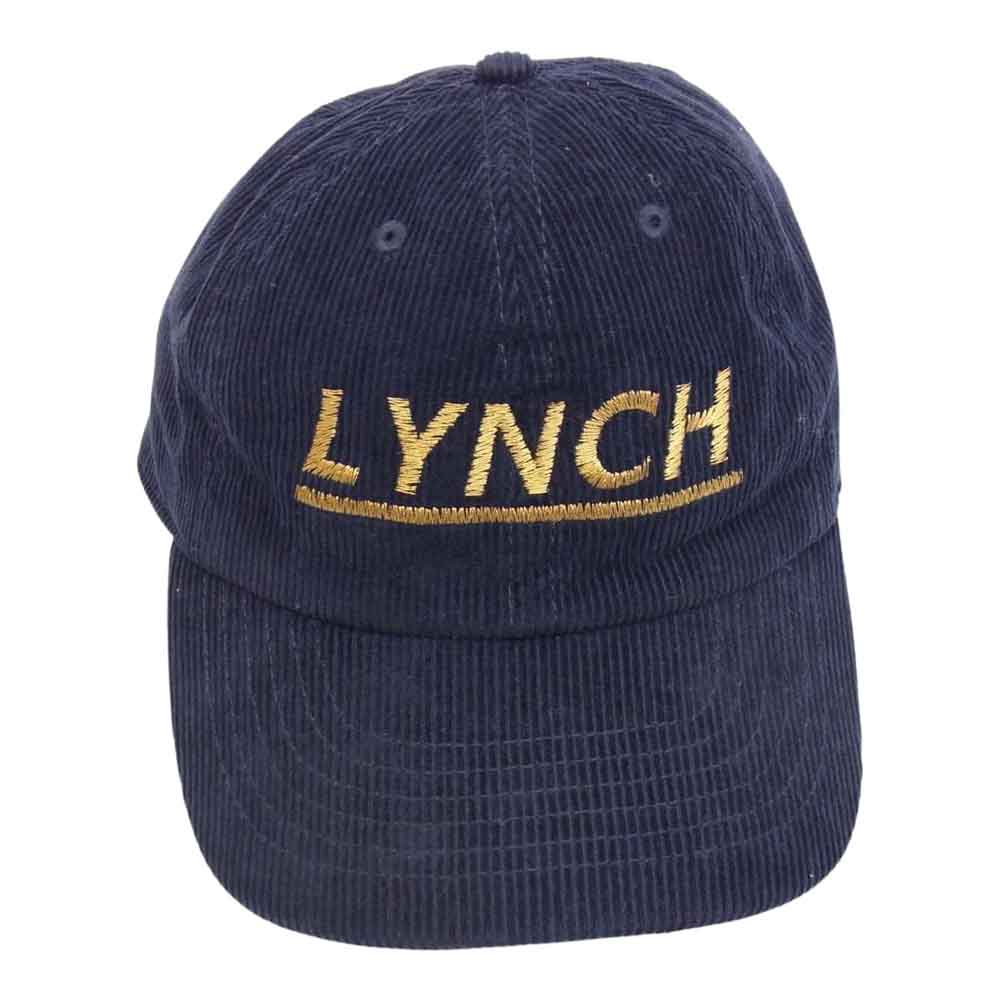 LYNCH SILVERSMITH リンチシルバースミス ロゴ刺繍 コーデユロイ キャップ ネイビー系 ONE　SIZE【中古】