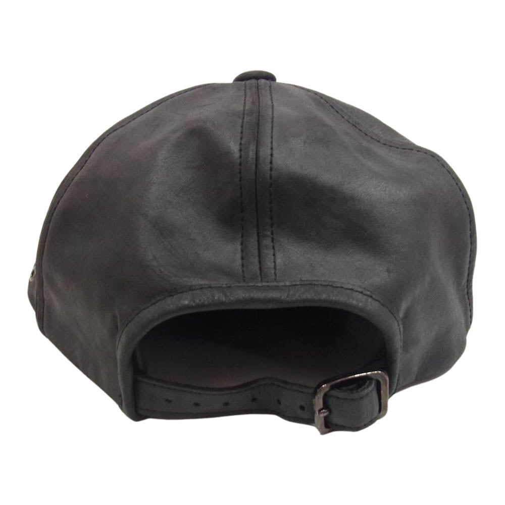ミスターファットマン Minerva Cap ミネルバ レザー キャップ ブラック系 FREE【中古】