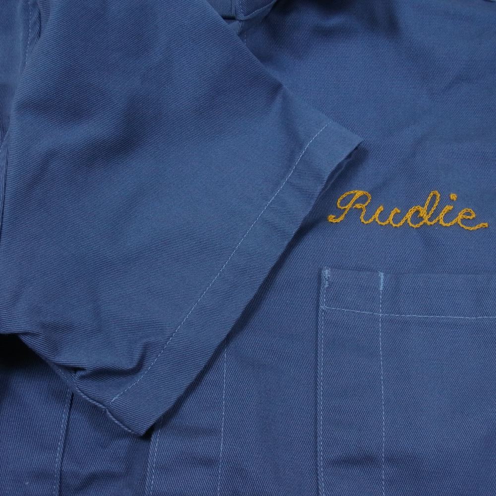 シップジョン Jerry Shirt ジェリー シャツ ツイル ワーク シャツ ネイビー系 M【中古】