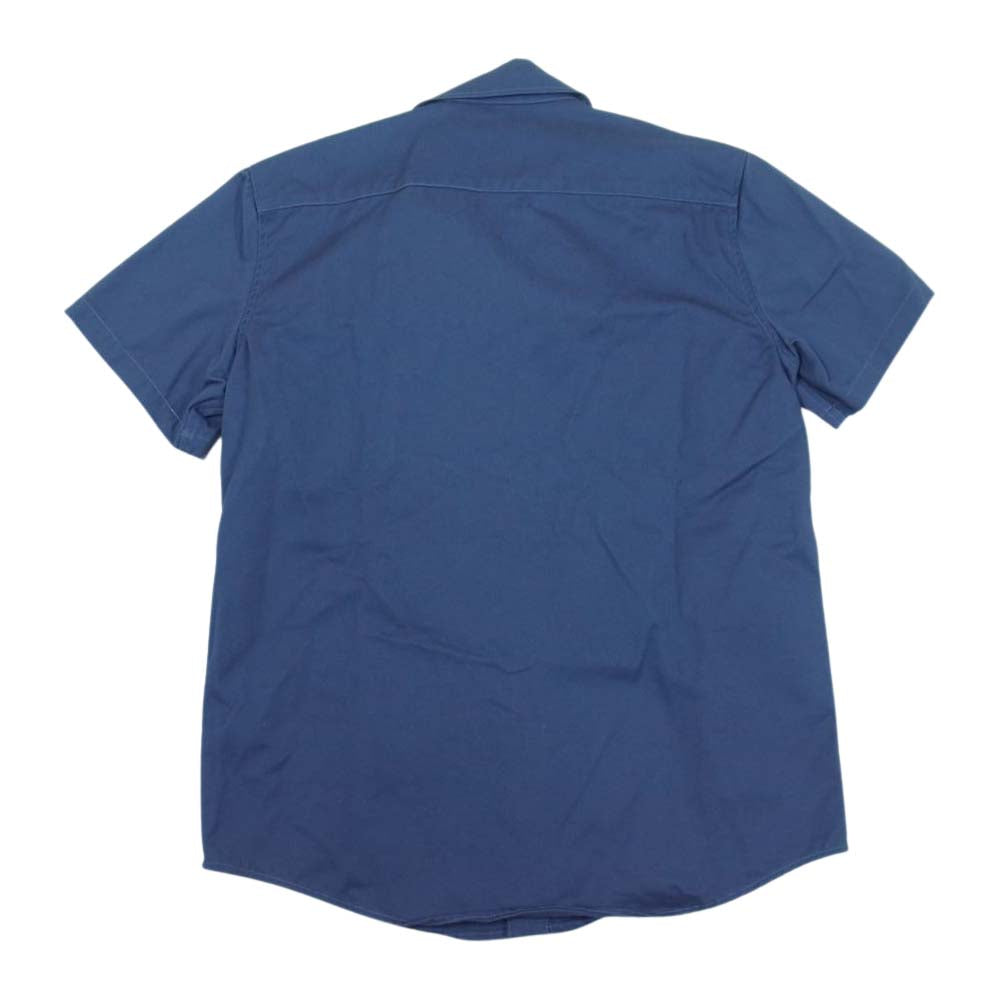 シップジョン Jerry Shirt ジェリー シャツ ツイル ソリッドブラス スナップボタン ワーク シャツ ネイビー系 M【中古】