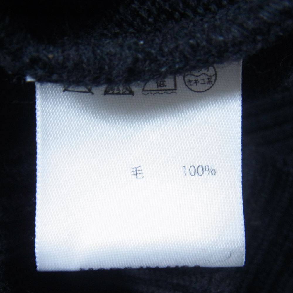 ディーエン HALF ZIP KNIT ハーフ ジップ ニット セーター ブラック系 L【中古】