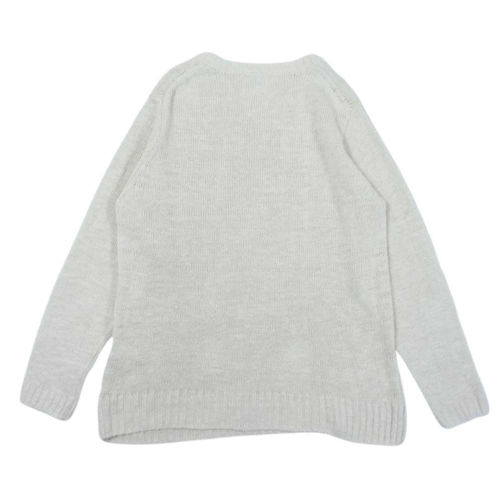 The REAL McCOY'S ザリアルマッコイズ MC19007 JOE McCOY ジョーマッコイ LINEN SUMMER KNIT SWEATER リネン サマー セーター Vネック ニット オフホワイト系 42【中古】