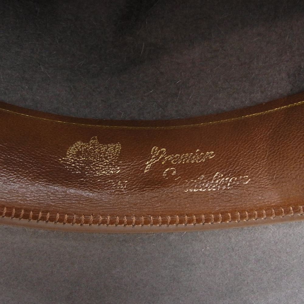 ステットソン PREMIER STRATOLINER プレミア ストラトライナー フェルト 中折れ ハット 帽子 ブラウン系 7 1/2【中古】