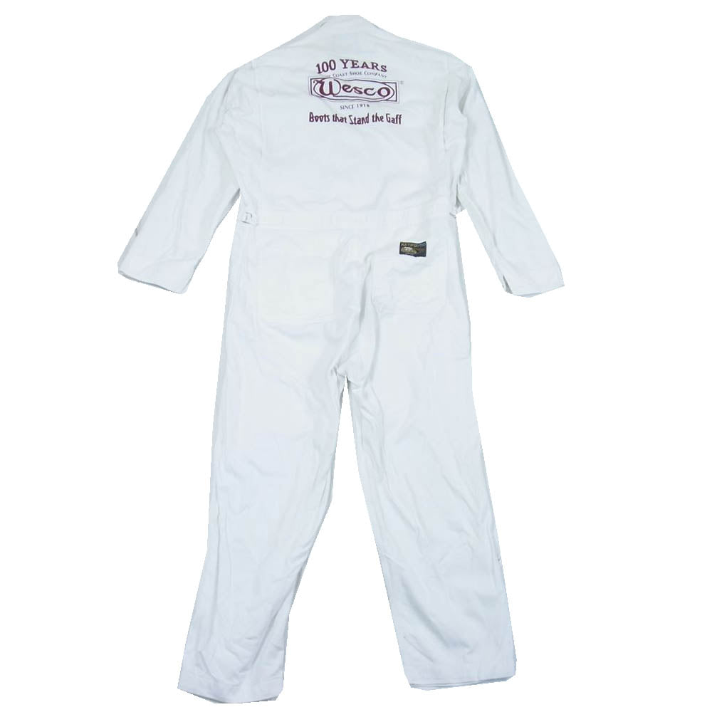 WESCO ウエスコ ツナギ × 山田辰 100周年限定 AUTO-BI COVERALLS オールインワン ツナギ ホワイト系 3L【中古】 WESCO ウエスコ × 山田辰 100周年限定 AUTO-BI COVERALLS