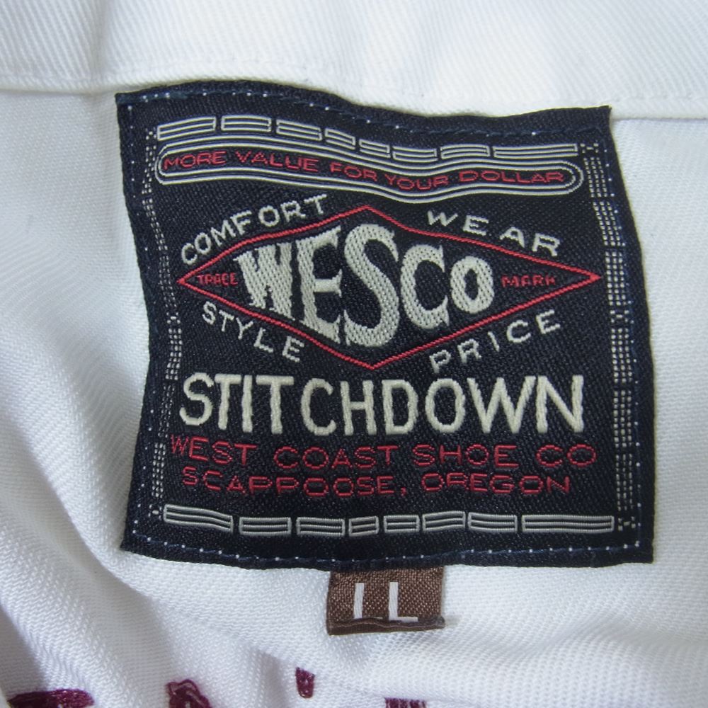 WESCO ウエスコ × 山田辰 100周年限定 AUTO-BI COVERALLS オールインワン ツナギ ホワイト系 LL【中古】
