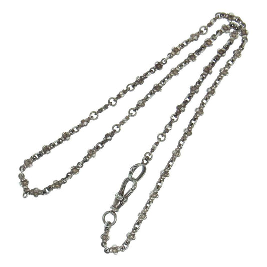 Loree Rodkin ローリーロドキン タイニーフラワーチェーン　約40cm シルバー系【中古】