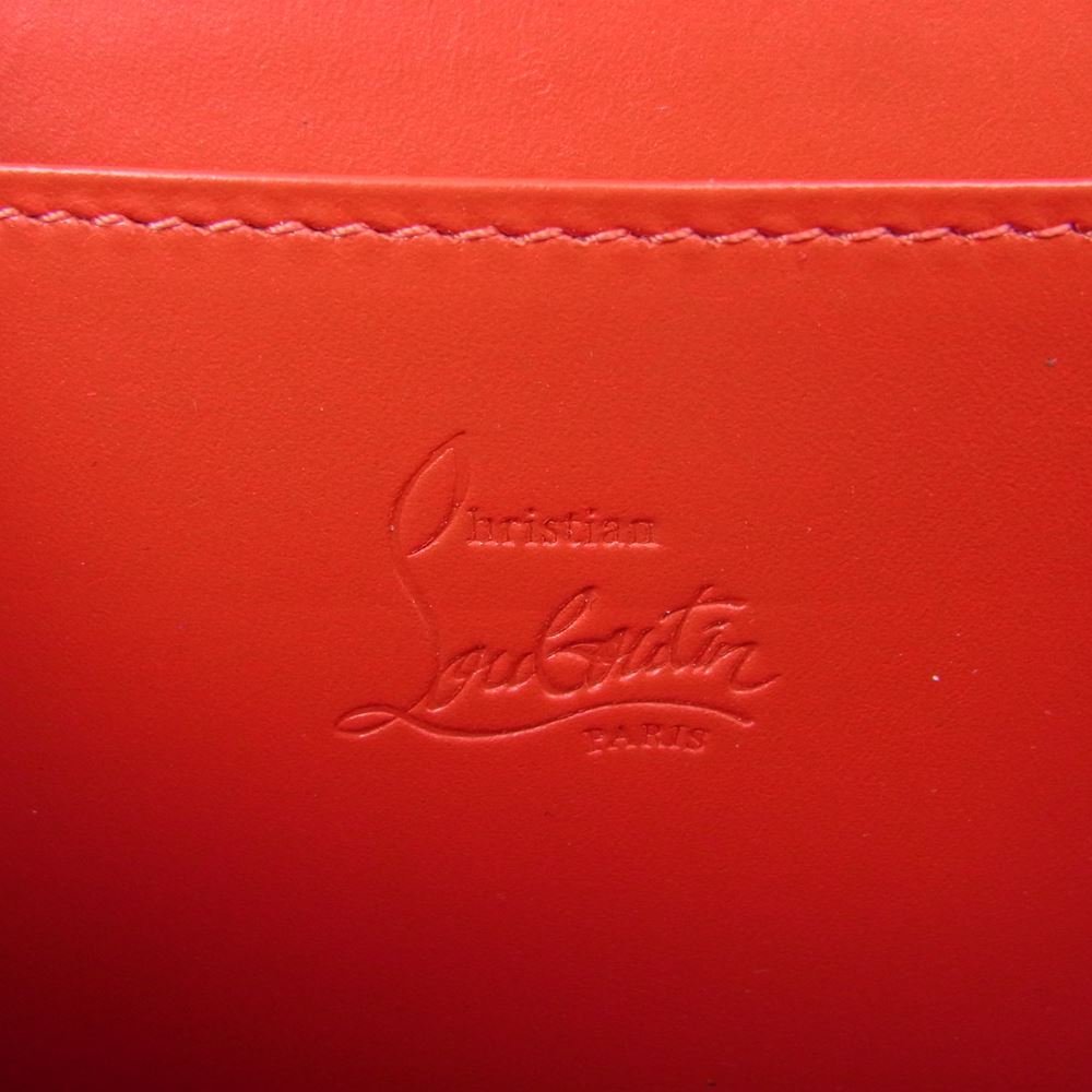 Christian Louboutin クリスチャンルブタン M TINGS L字ファスナー コンパクト ウォレット ブラック系【極上美品】【中古】