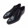 PRADA プラダ 2EB129 キャップトゥ 内羽根 5アイレット ドレスシューズ ブラック系 9.5【極上美品】【中古】