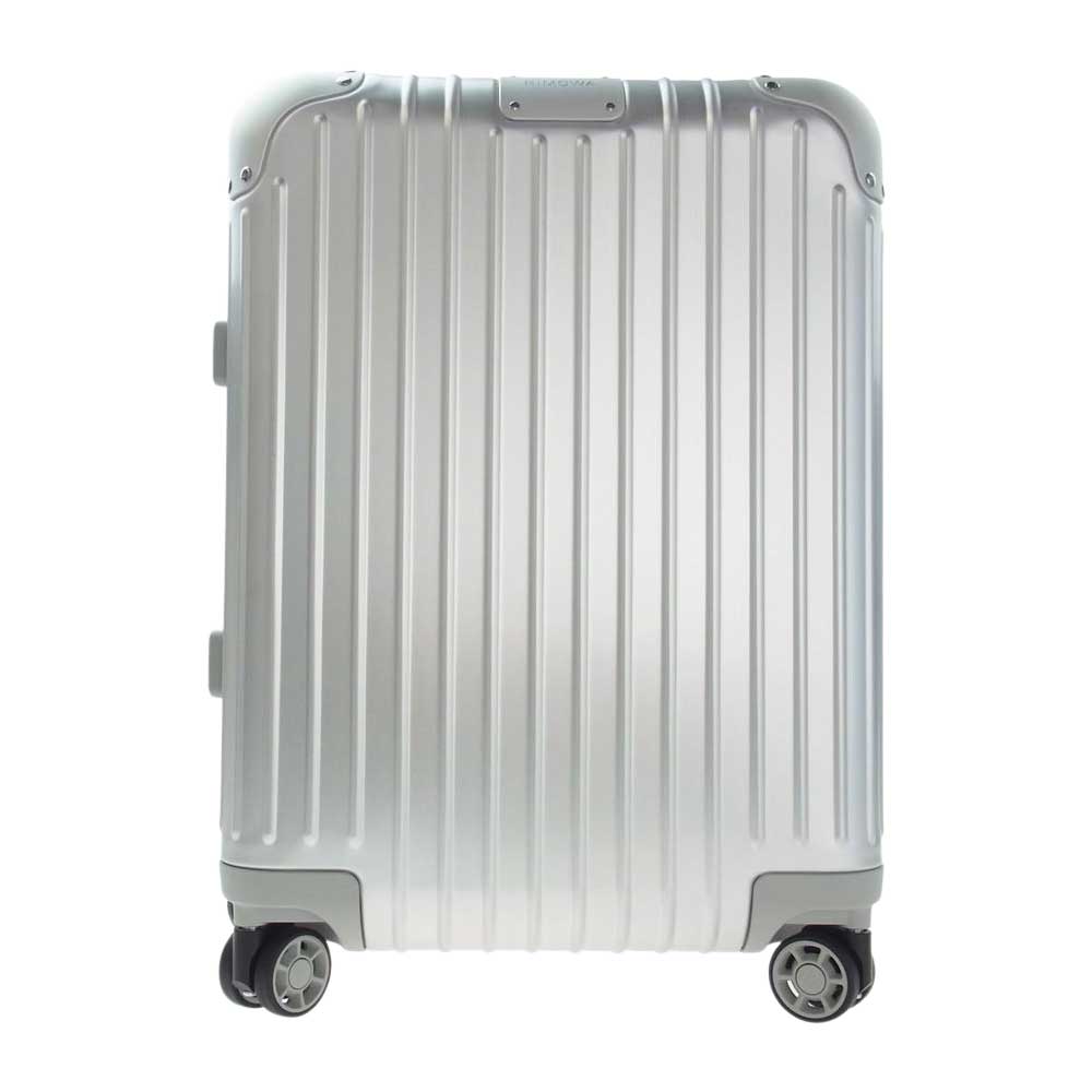 RIMOWA リモワ 9255300400 ORIGINAL Cabin レザーパスケース付属 オリジナルキャビン キャリーケース スーツケース 35L 4輪 シルバー系【美品】【中古】