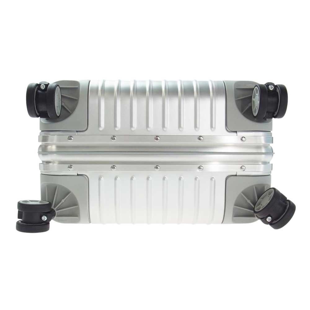 RIMOWA リモワ 9255300400 ORIGINAL Cabin レザーパスケース付属 オリジナルキャビン キャリーケース スーツケース 35L 4輪 シルバー系【美品】【中古】