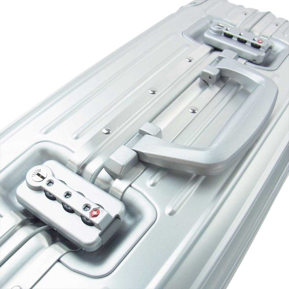 RIMOWA リモワ 9255300400 ORIGINAL Cabin レザーパスケース付属 オリジナルキャビン キャリーケース スーツケース 35L 4輪 シルバー系【美品】【中古】