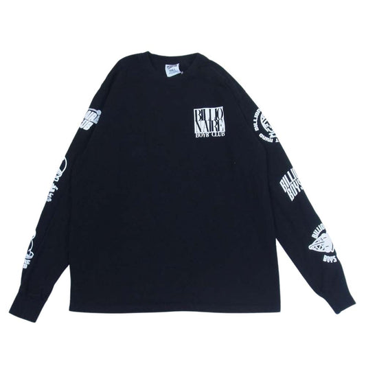 ビリオネアボーイズクラブ BBC アームプリント クルーネック 長袖 Tシャツ ロンT ブラック系 L【中古】