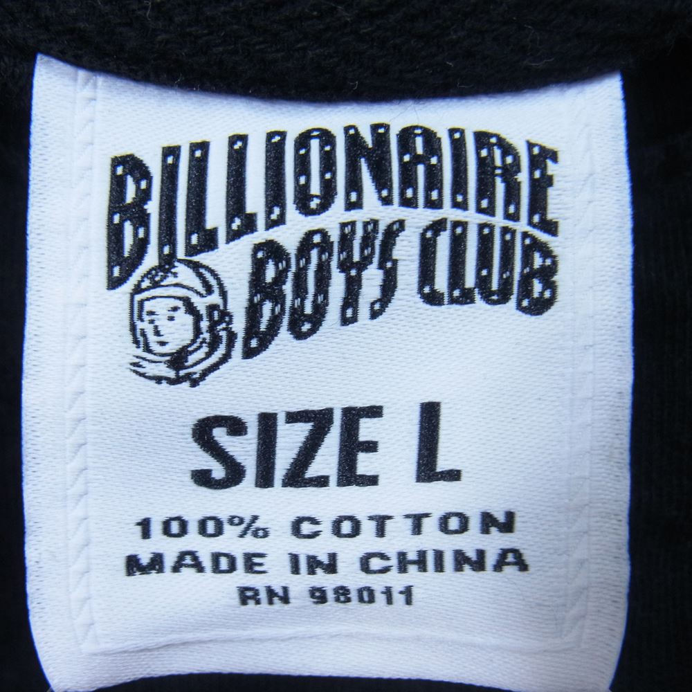 ビリオネアボーイズクラブ BBC アームプリント クルーネック 長袖 Tシャツ ロンT ブラック系 L【中古】