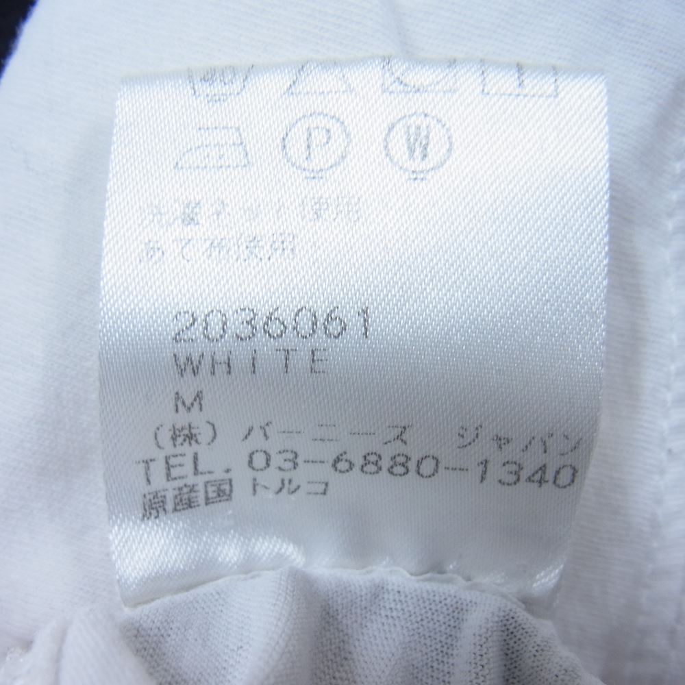 DRIES VAN NOTEN ドリスヴァンノッテン 2036061 クルーネック 半袖 リンガー Tシャツ カットソー ホワイト系 M【中古】