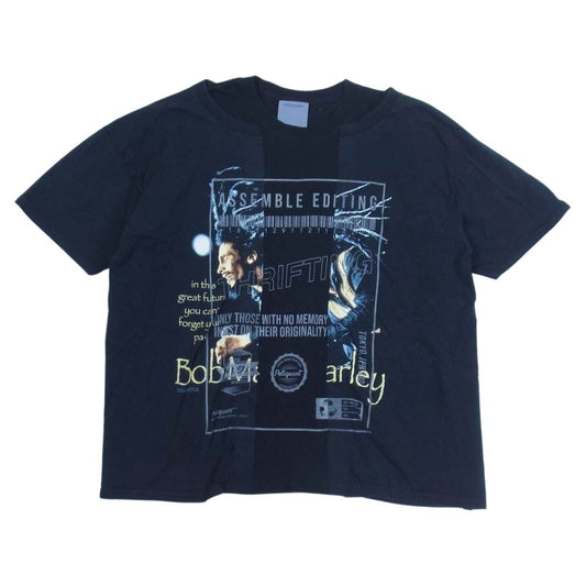 ポリクアント 2001006 再構築 レイヤード 半袖 Tシャツ ブラック系 1-2【中古】