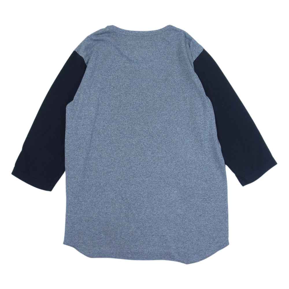 NEIGHBORHOOD ネイバーフッド 181ATNH-CSM07 TOP.SLEEVE/CE-CREW.3Q NBHD ロゴプリント 七分袖 クルーネック Tシャツ グレー系 ブラック系 L【中古】