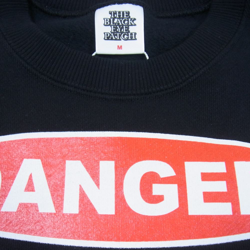 ブラックアイパッチ BEPFW22TP46 DANGER HOT LABEL CREWSWEAT MULTI デンジャー ホットラベル クルーネック スウェット トレーナー マルチカラー系 M【新古品】【未使用】【中古】