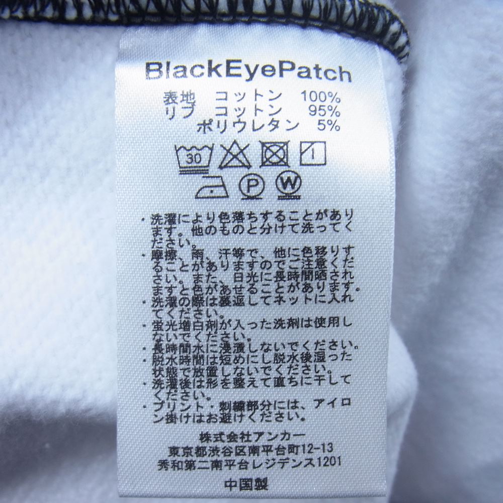ブラックアイパッチ BEPFW22TP46 DANGER HOT LABEL CREWSWEAT MULTI デンジャー ホットラベル クルーネック スウェット トレーナー マルチカラー系 M【新古品】【未使用】【中古】
