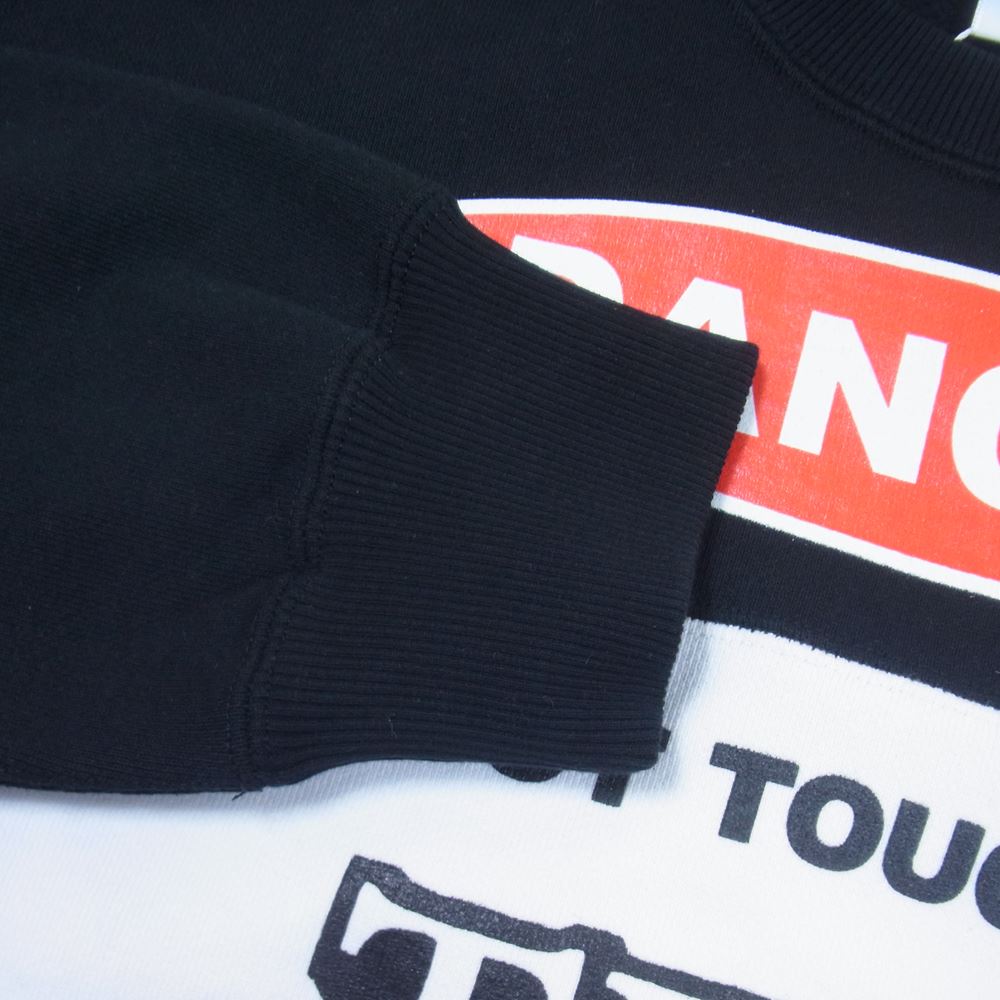 ブラックアイパッチ BEPFW22TP46 DANGER HOT LABEL CREWSWEAT MULTI デンジャー ホットラベル クルーネック スウェット トレーナー マルチカラー系 M【新古品】【未使用】【中古】
