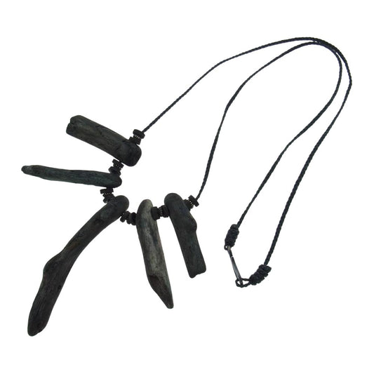 ISAMUKATAYAMA BACKLASH イサムカタヤマバックラッシュ GILD ギルド アンティーク ウッド ネイティブ ネックレス ブラック系【中古】