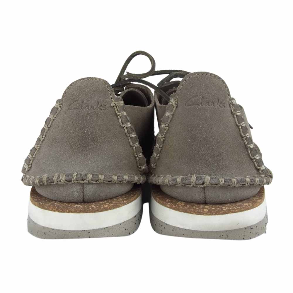 Clarks クラークス 26107016 デーキン ウォーク デザート ブーツ スエード レザー ロー モカ シューズ グレー系 US8.5【中古】
