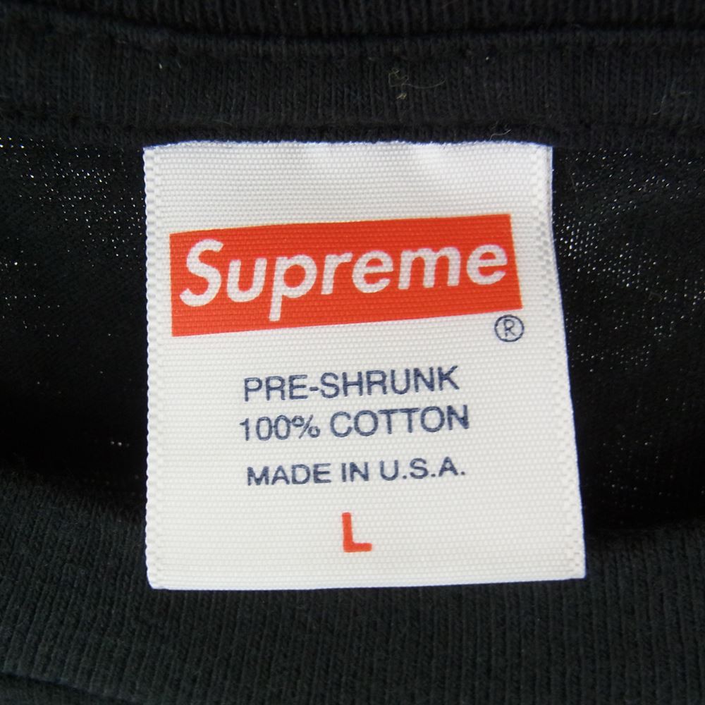 Supreme シュプリーム 21AW THRASHER Multi Logo L/S Tee スラッシャー マルチロゴ 長袖 Tシャツ ブラック系 L【中古】