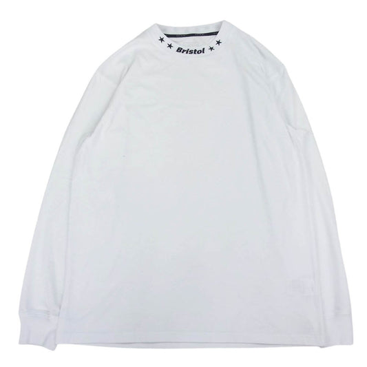 F.C.R.B. エフシーアールビー FCRB-222072 L/S RIBBED EMBROIDERED TEE リブド イムブロイダァド 刺繍 長袖 Tシャツ ホワイト系 M【美品】【中古】