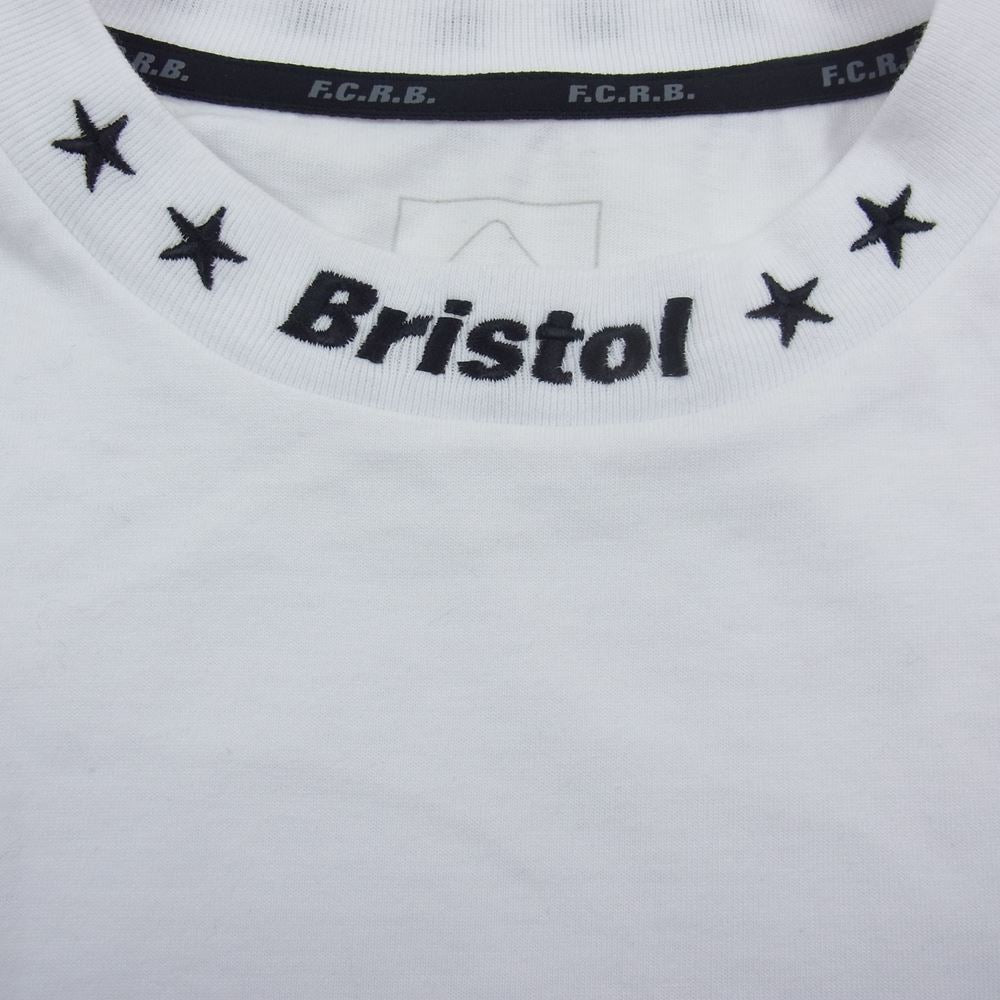 F.C.R.B. エフシーアールビー FCRB-222072 L/S RIBBED EMBROIDERED TEE リブド イムブロイダァド 刺繍 長袖 Tシャツ ホワイト系 M【美品】【中古】