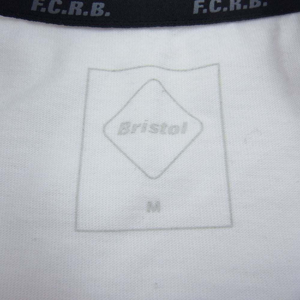F.C.R.B. エフシーアールビー FCRB-222072 L/S RIBBED EMBROIDERED TEE リブド イムブロイダァド 刺繍 長袖 Tシャツ ホワイト系 M【美品】【中古】