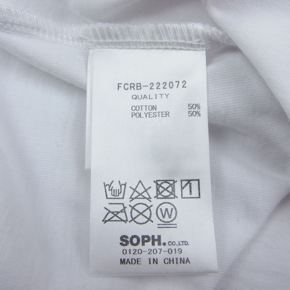 F.C.R.B. エフシーアールビー FCRB-222072 L/S RIBBED EMBROIDERED TEE リブド イムブロイダァド 刺繍 長袖 Tシャツ ホワイト系 M【美品】【中古】