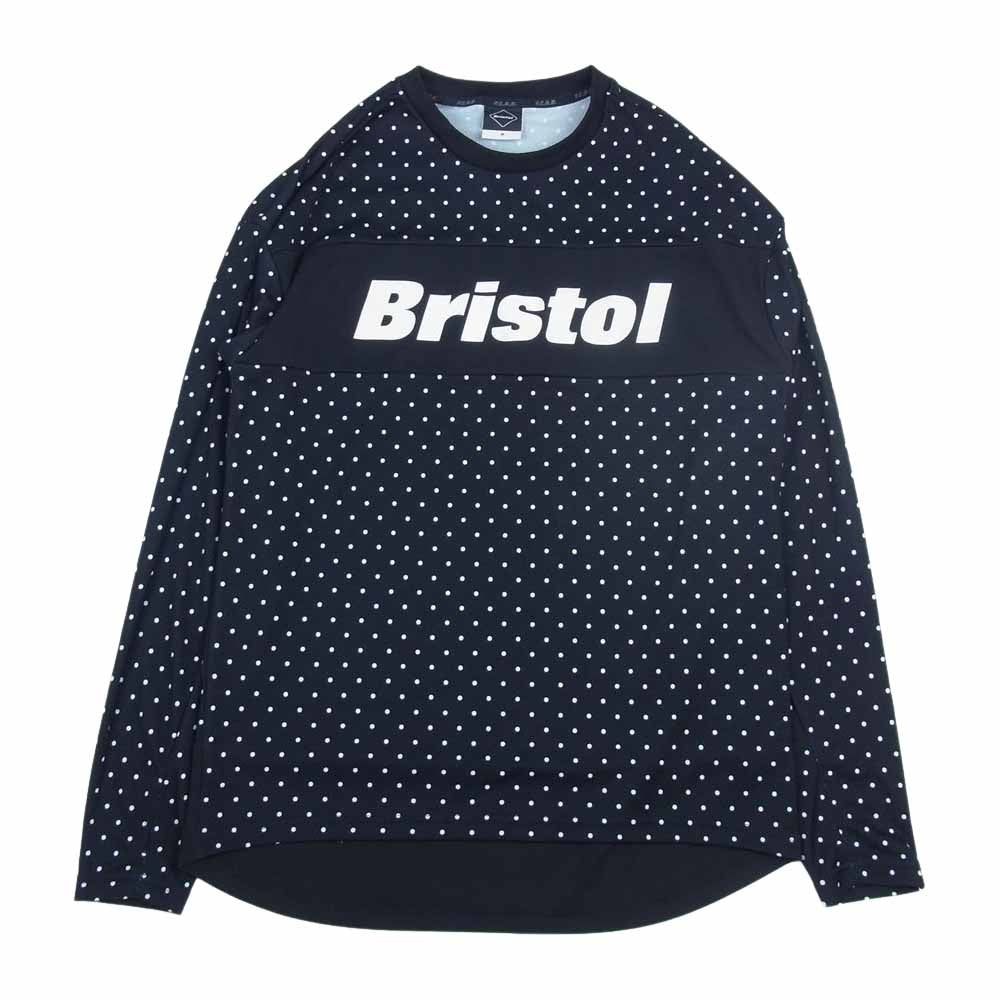 F.C.R.B. エフシーアールビー 21SS FCRB-210013 L/S TOUR TEE ツアー ドット 長袖 Tシャツ ブラック系 M【中古】