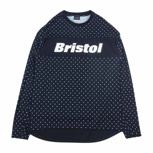 F.C.R.B. エフシーアールビー 21SS FCRB-210013 L/S TOUR TEE ツアー ドット 長袖 Tシャツ ブラック系 M【中古】