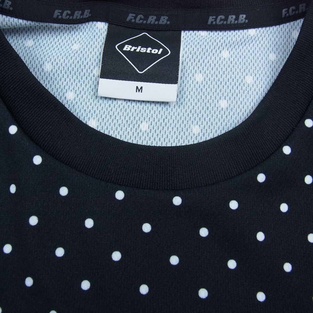 F.C.R.B. エフシーアールビー 21SS FCRB-210013 L/S TOUR TEE ツアー ドット 長袖 Tシャツ ブラック系 M【中古】