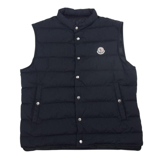 MONCLER モンクレール FEBE GILET ロゴワッペン ダウンベスト ブラック系 3【中古】