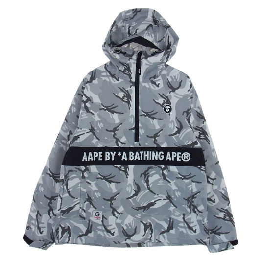 A BATHING APE アベイシングエイプ 20SS AAPLJM7349XAE 【クリーニング済】CAMO SMOCK JACKET カモ スモック ジャケット ウィンドブレーカー ホワイト グレー系 マルチカラー系 S【美品】【中古】