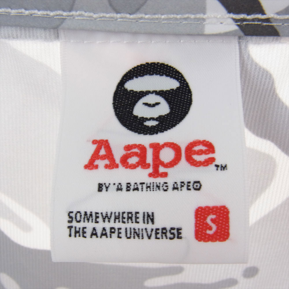 A BATHING APE アベイシングエイプ 20SS AAPLJM7349XAE 【クリーニング済】CAMO SMOCK JACKET カモ スモック ジャケット ウィンドブレーカー ホワイト グレー系 マルチカラー系 S【美品】【中古】