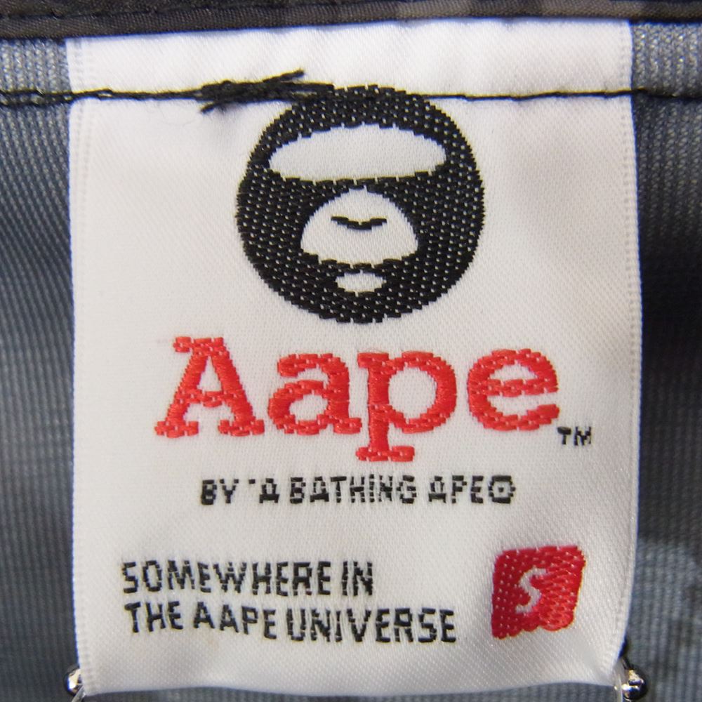 A BATHING APE アベイシングエイプ AAPLJM7349XAE CAMO SMOCK JACKET カモ スモック ジャケット ウィンドブレーカー ブラック ブラック系 S【新古品】【未使用】【中古】
