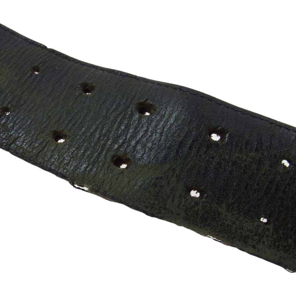 CHROME HEARTS クロムハーツ（原本無） ROLLER BELT 3PC 3ピース ローラー ベルト ブラック系 32【中古】
