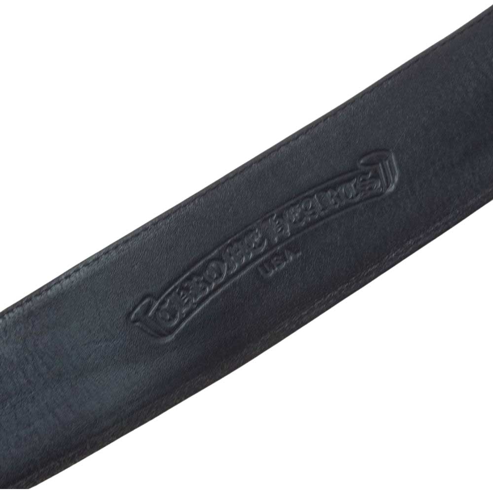 CHROME HEARTS クロムハーツ（原本無） ROLLER BELT 3PC 3ピース ローラー ベルト ブラック系 32【中古】