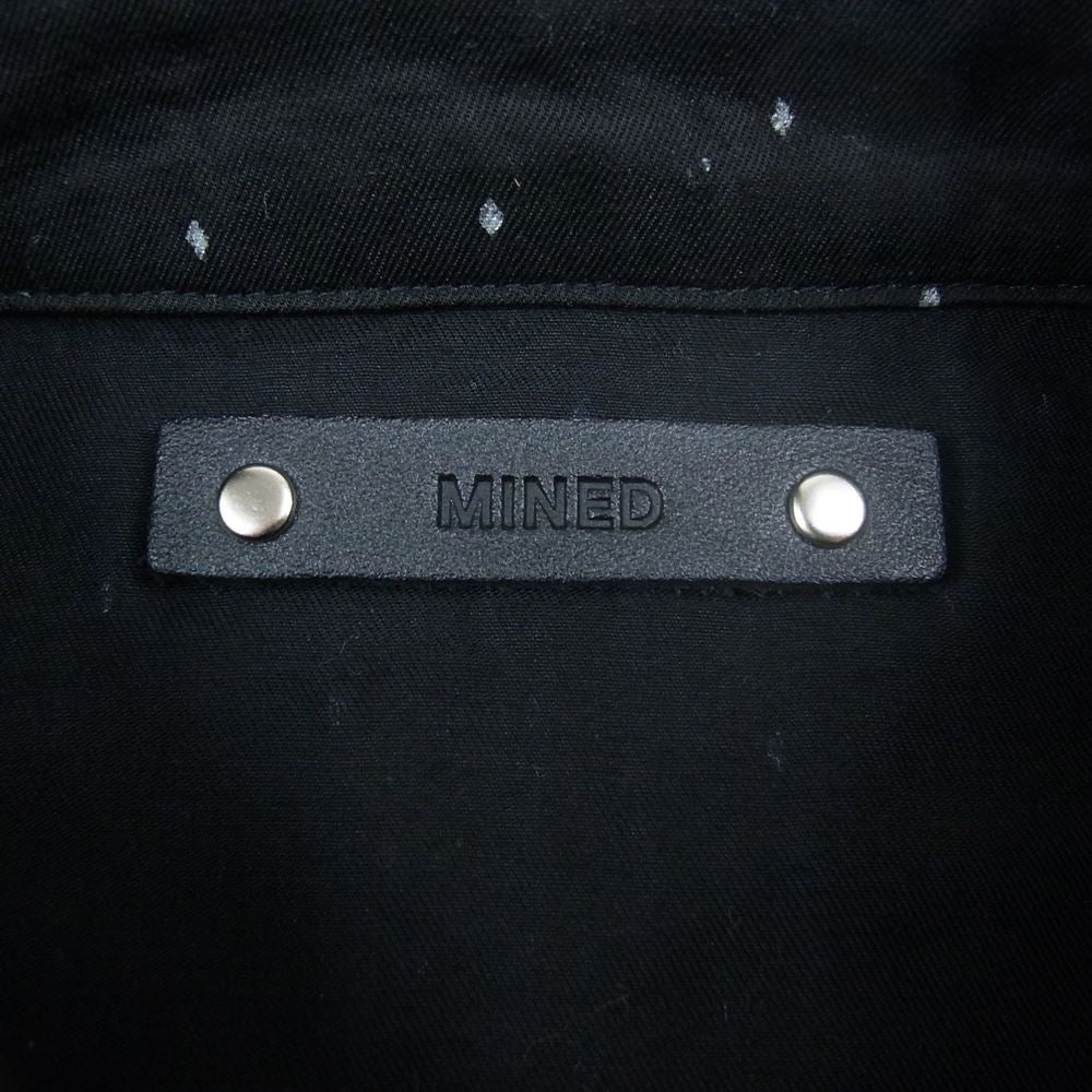 MINEDENIM マインデニム 2208-5001 Rhombus Dot Western SH ドット ウエスタン シャツ ブラック系 1【中古】