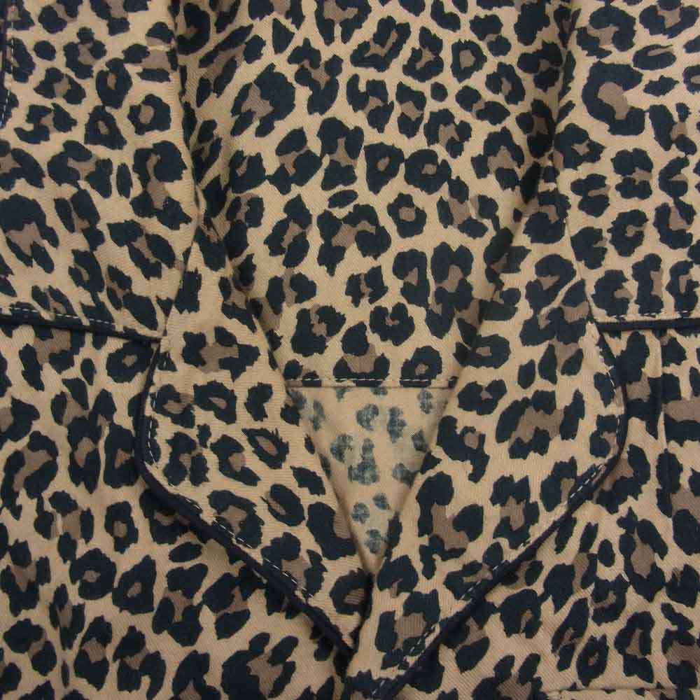 MINEDENIM マインデニム 21AW 2109-4001 Leopard Pajama レオパード柄 セットアップ パジャマ ベージュ系 1【中古】